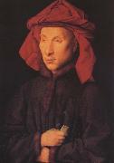 Jan Van Eyck Giovanni Arnolfini (mk45) oil painting on canvas